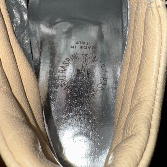 Mario Raspini blue and cream colored wedge sneakers. Size 39 (8.5-9) - Picture 9 of 11